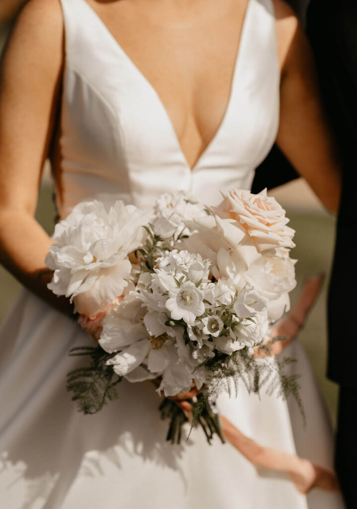 Blush wedding bouquet inspiration