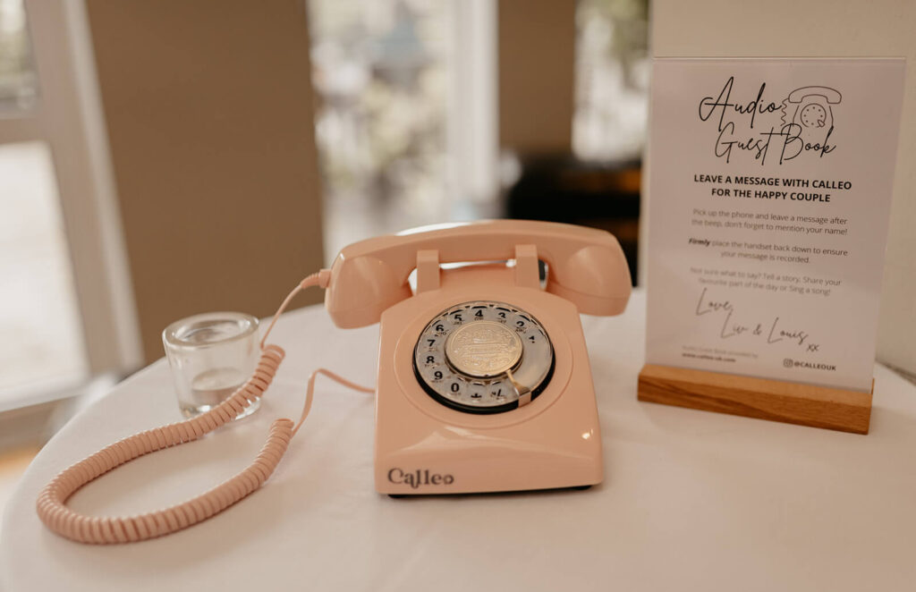 Fun wedding reception idea phone