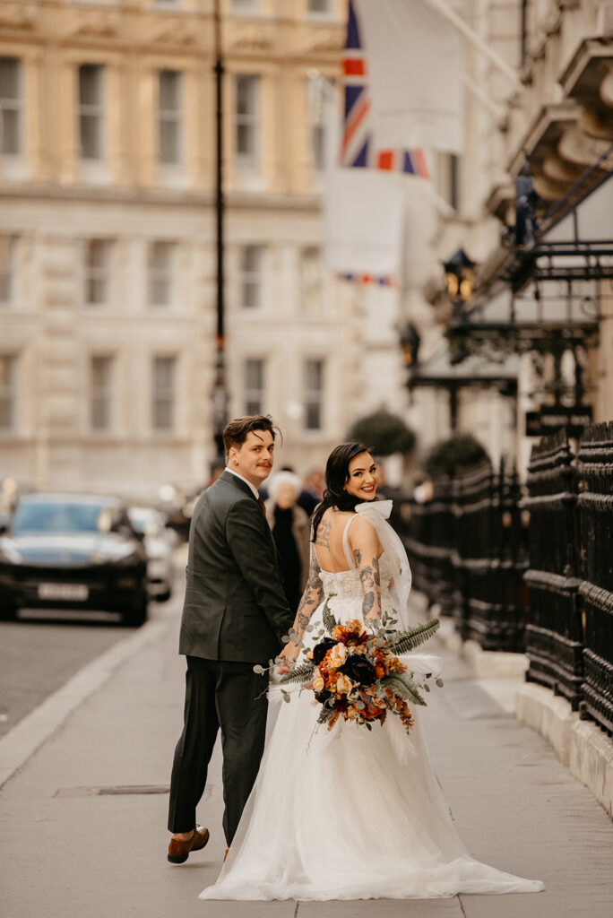 Wedding photography in the streets of London