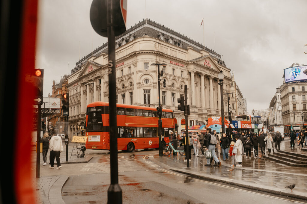 The streets of London in an elopement