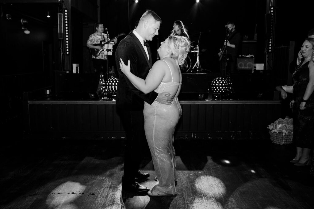 First dance at an intimate Winchester wedding