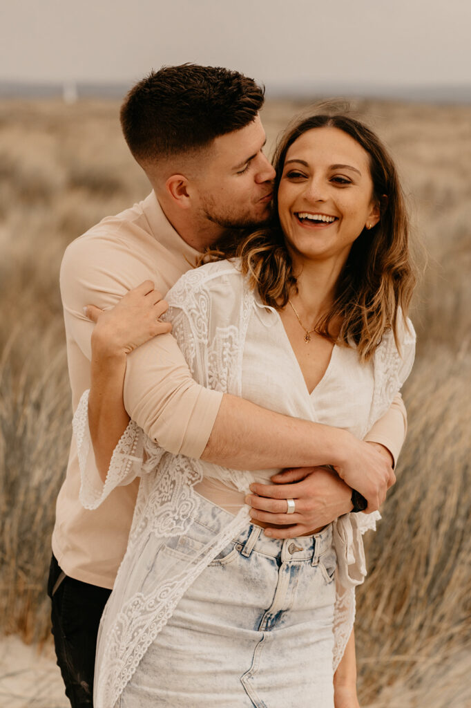 Beach engagement photoshoot. Megan Donati Photography
