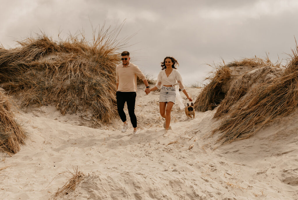 Beach engagement photoshoot