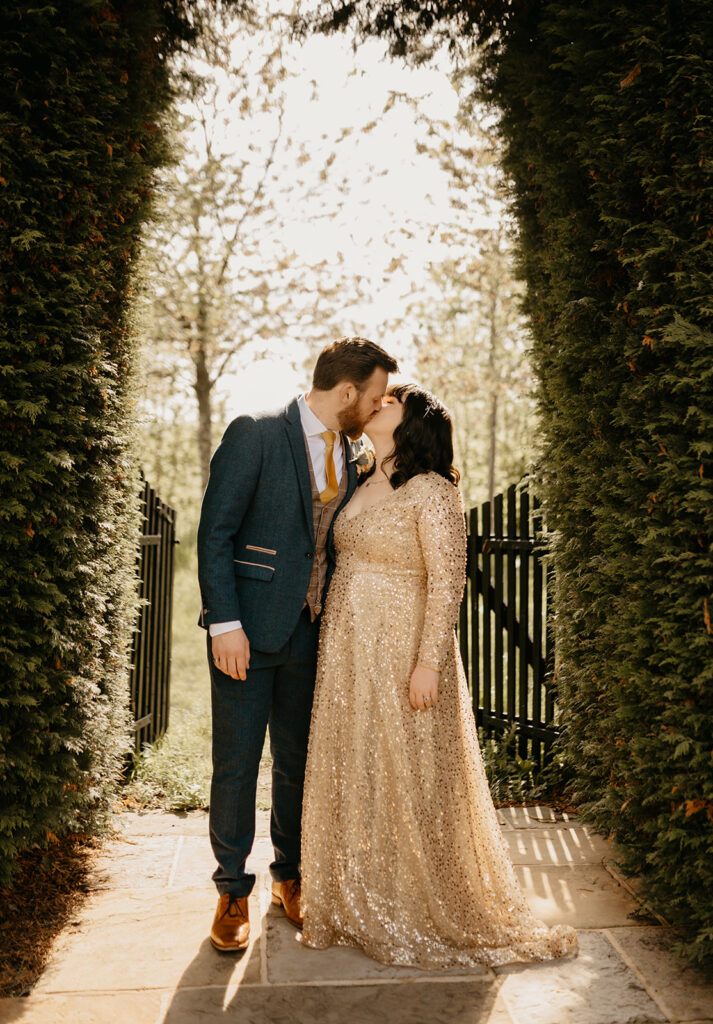Beautiful couple portrait at South Farm Barn