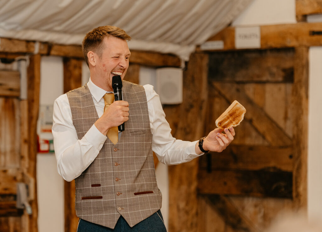 Funny groomsman speech at South Farm Barn