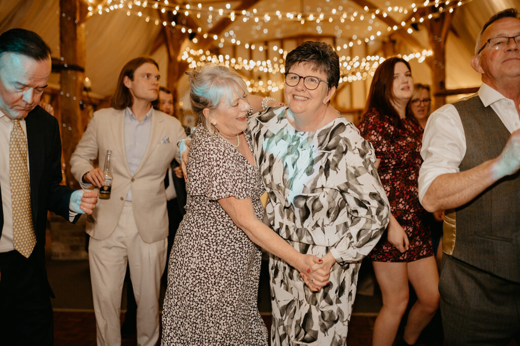 Wedding dancing at South Farm Barn