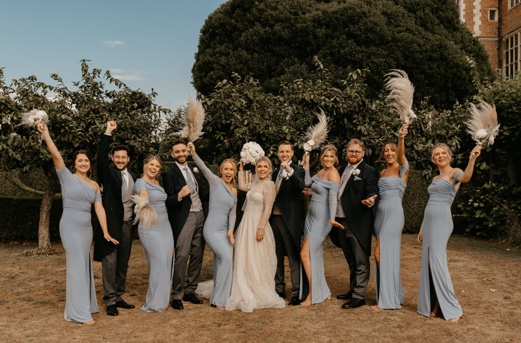 Bridal party at Hatfield House