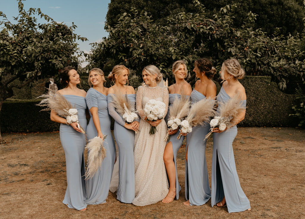 Bridal party at Hatfield House