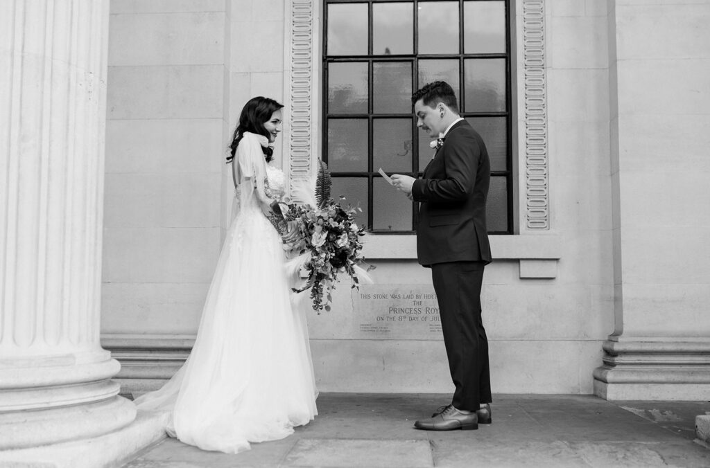 London elopement at The Old Marylebone Town Hall