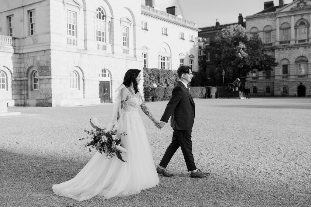 London wedding couple portraits