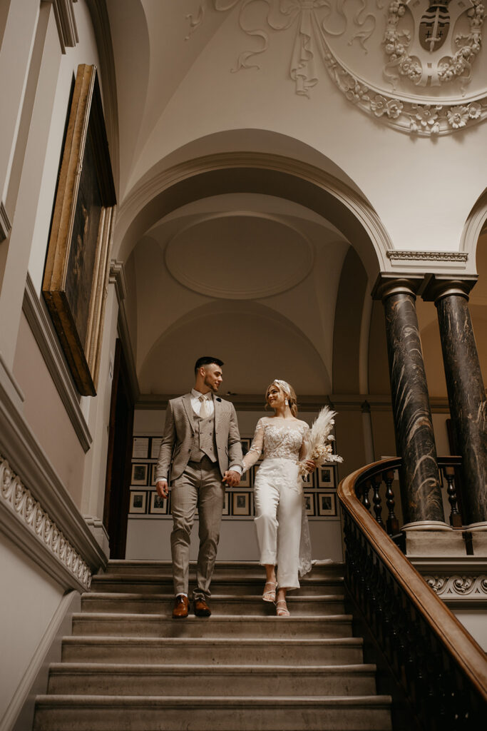 Romantic Bath wedding photography in the Guildhall. Best places to elope in Bath