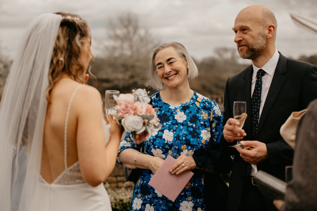 Lillibrooke Manor wedding drinks reception candids
