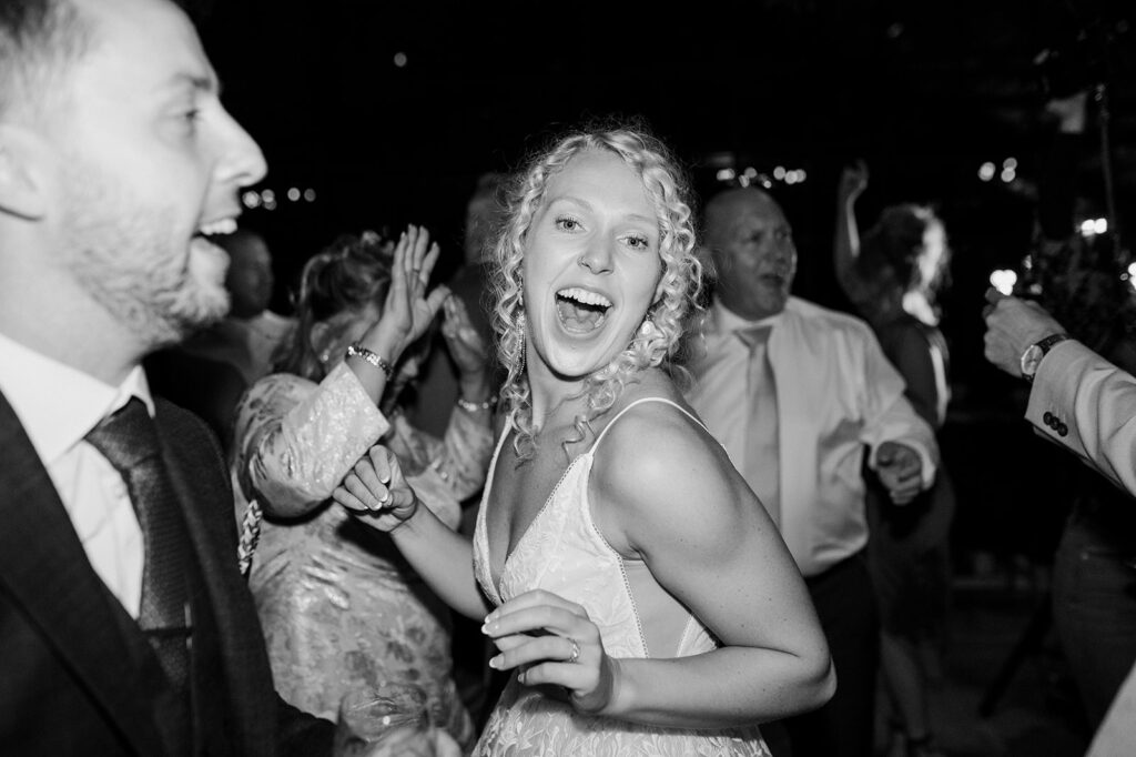 Dancefloor photos on a wedding day