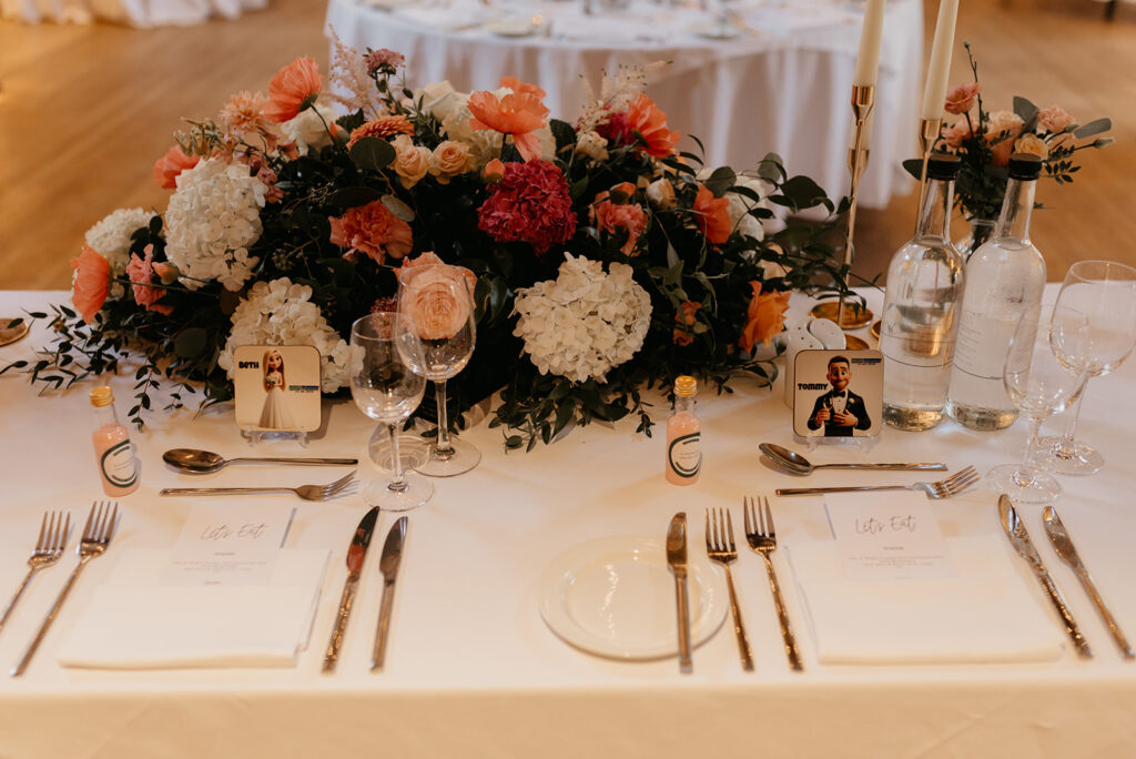 Great Fosters wedding breakfast