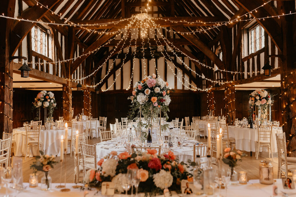 Great Fosters wedding dining area
