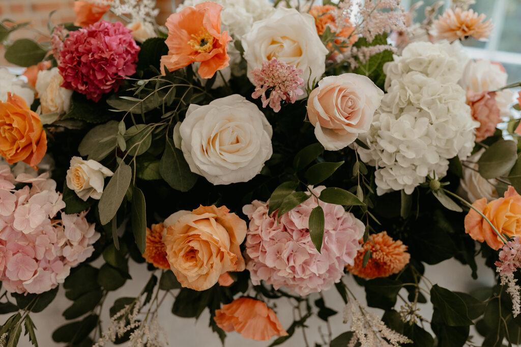 Colourful wedding flower inspiration
