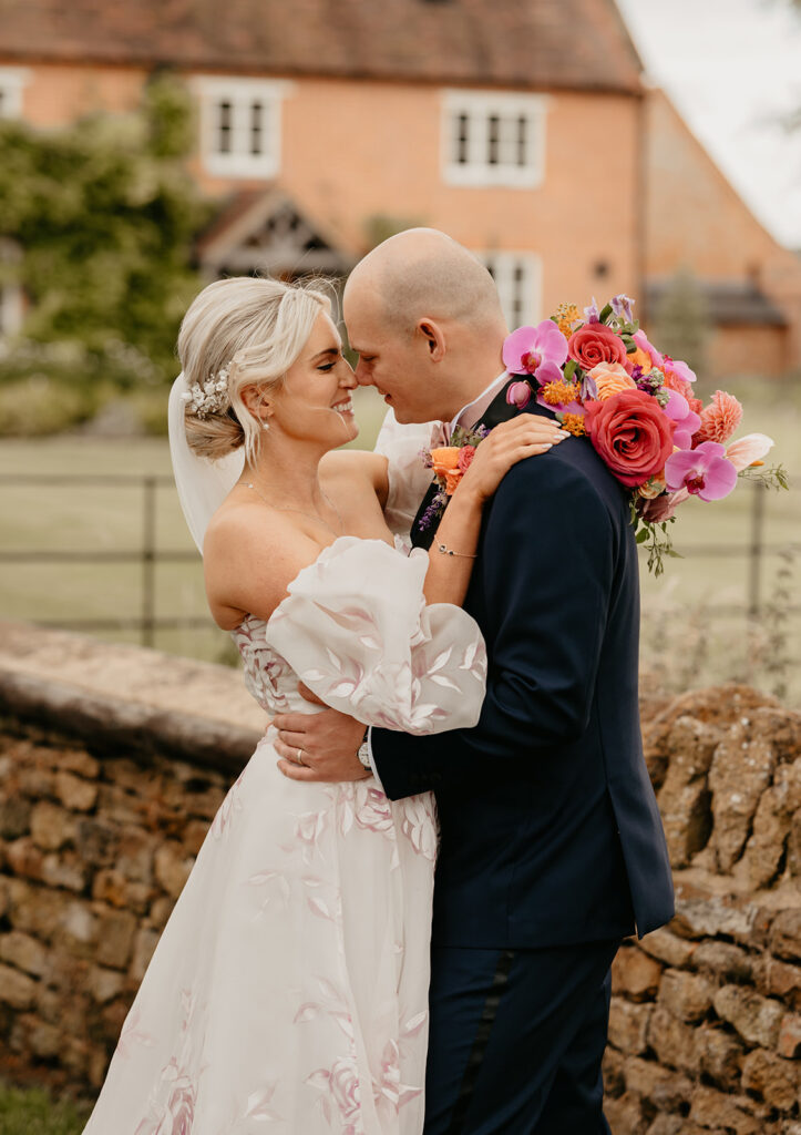Colourful Cotswolds wedding with a House of Savin wedding dress
