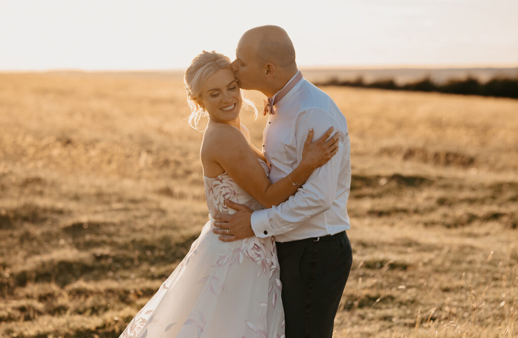 Golden hour at Primrose Hill Farm wedding venue