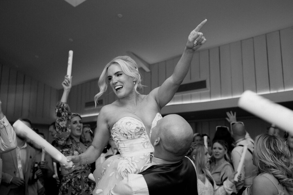 Fun wedding party photography at Primrose Hill Farm